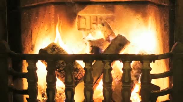 Cosy FIreplace — Stock Video