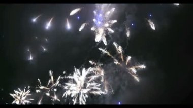 Fireworks uygulamasında büyük Eeuropean city Riga, Bağımsızlık günü