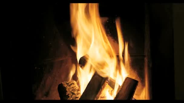 Cosy FIreplace — Stock Video