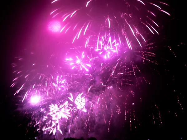 Fireworks uygulamasında yeni yıl arifesinde herhangi bir Avrupa kenti