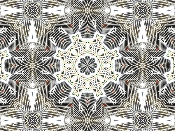 Patrón étnico. caleidoscopio abstracto diseño de tela. —  Fotos de Stock