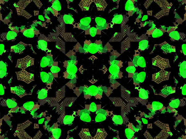 Ethnic pattern. Abstract kaleidoscope  fabric design. — Stock Photo, Image