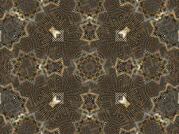 Etniskt mönster. abstrakt kalejdoskop tyg design. — Stockfoto