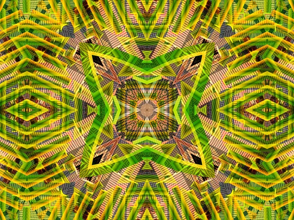 Ethnic pattern. Abstract kaleidoscope  fabric design. — Stock Photo, Image