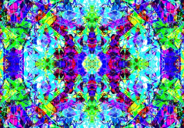 Etnik desen. Soyut kaleydoskop 