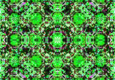 Etnik desen. Soyut kaleydoskop 