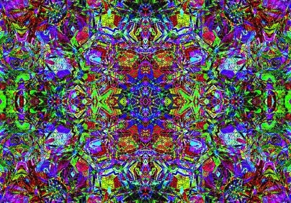 Etnický vzor. Abstraktní kaleidoskop — Stock fotografie