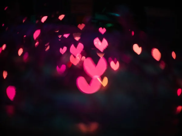 Cuore bokeh sfondo, San Valentino — Foto Stock