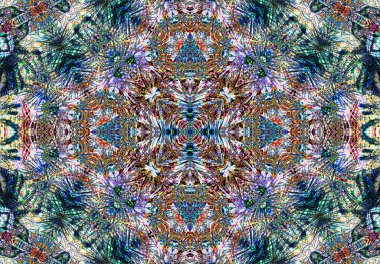 Etnik desen. Soyut kaleydoskop