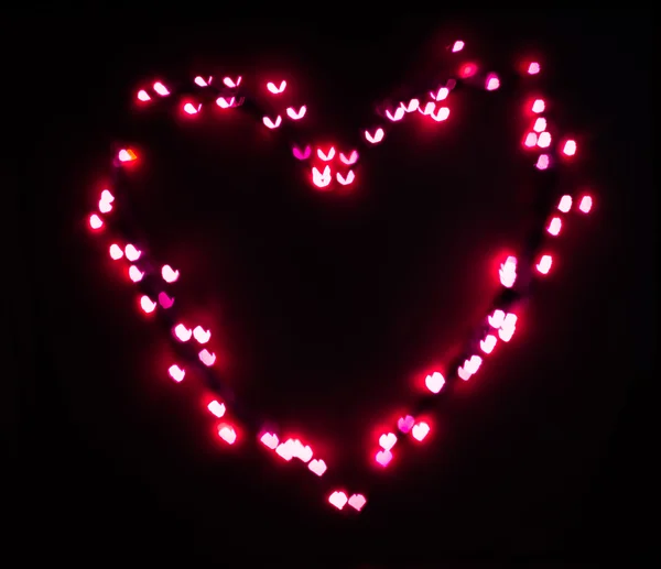 Corazón fondo bokeh, Día de San Valentín —  Fotos de Stock
