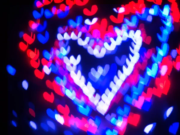 Corazón fondo bokeh, Día de San Valentín —  Fotos de Stock