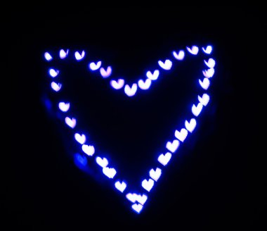 Kalp bokeh arka plan, Sevgililer günü