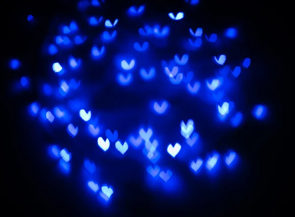 Hart bokeh achtergrond, Valentine's day — Stockfoto