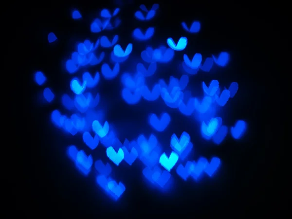 Heart bokeh background, Valentine's day — Stock Photo, Image