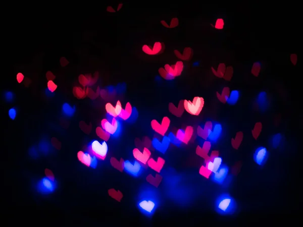 Heart bokeh background, Valentine's day — Stock Photo, Image