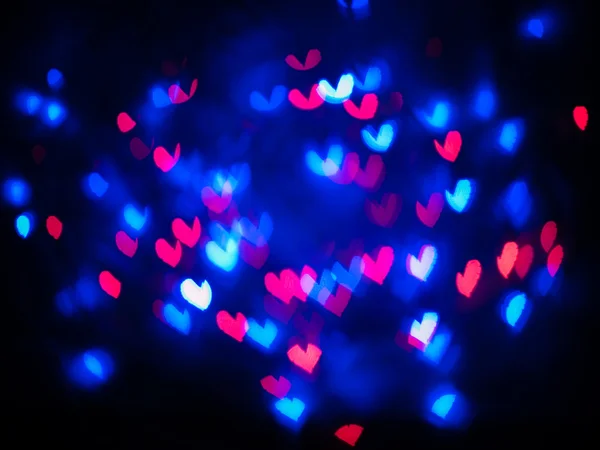Сердце боке фон, День Святого Валентина — стоковое фото