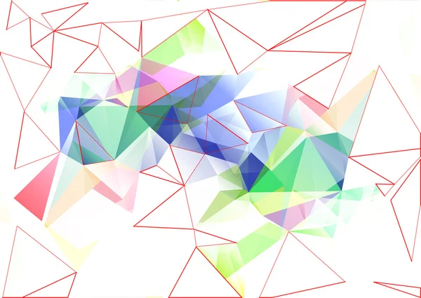 Цветная многоугольная мозаика — стоковое фото