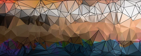 Färgglada månghörnigt mosaik bakgrund — Stockfoto