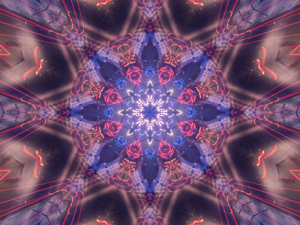 Etnický vzor. Abstraktní kaleidoskop — Stock fotografie