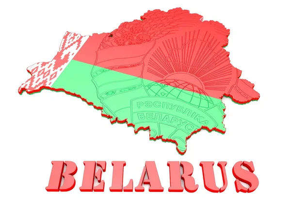Beyaz Rusya'nın harita illüstrasyon