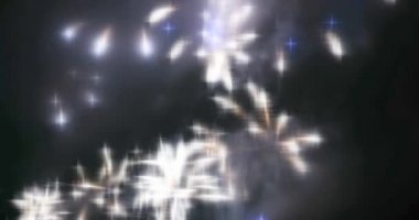 Havai fişek arka plan bulanık peri ışıkları.