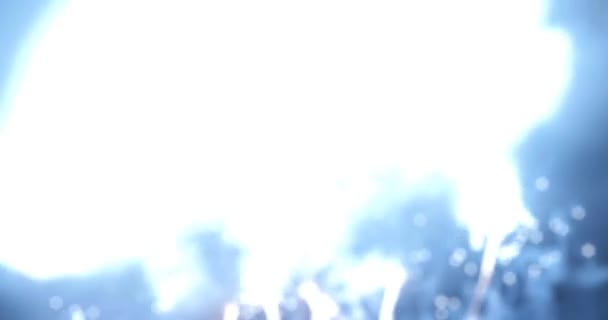 lumières de fées floues de fond de feux d'artifice .