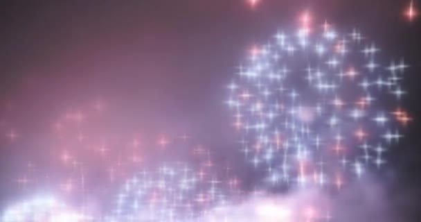 lumières de fées floues de fond de feux d'artifice .