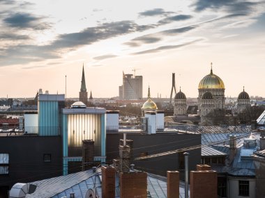 Riga Panoraması birinden binalar