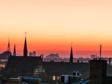 Riga Panoraması birinden binalar