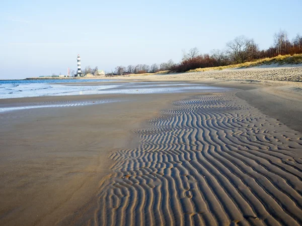 Sand beach in Baltic sea, — Stock Photo, Image