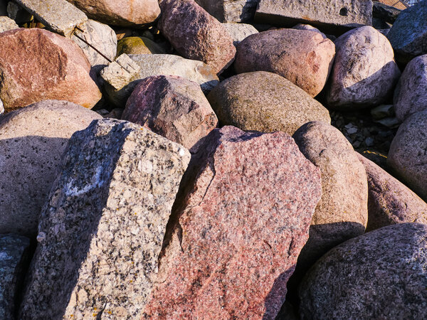 Big stones in the beach