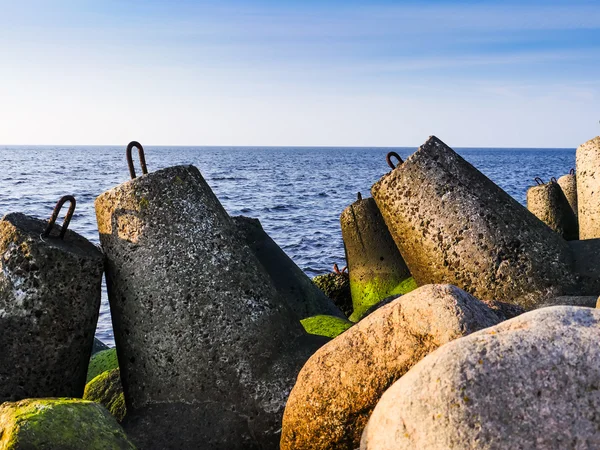 Tageslicht an der Küste des Golfs von Riga — Stockfoto