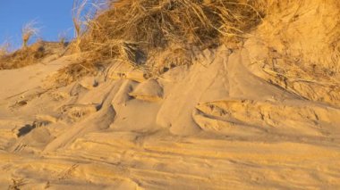 Beach kumulları closeup gökyüzü karşı
