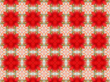 Etnik model. soyut kaleydoskop kumaş tasarımı.