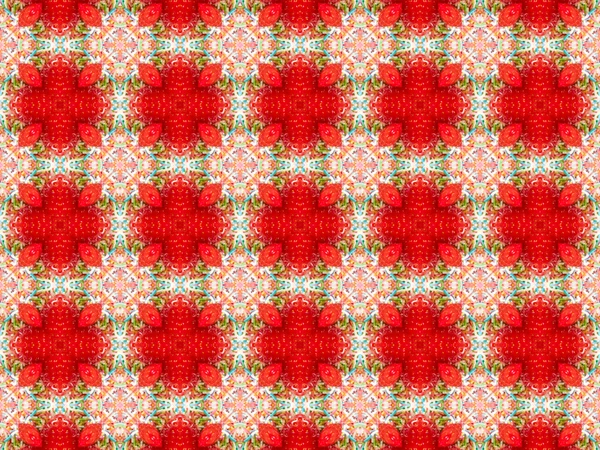 Ethnic pattern. Abstract kaleidoscope  fabric design. — Stock Photo, Image