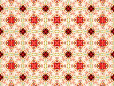 Etnik model. soyut kaleydoskop kumaş tasarımı.