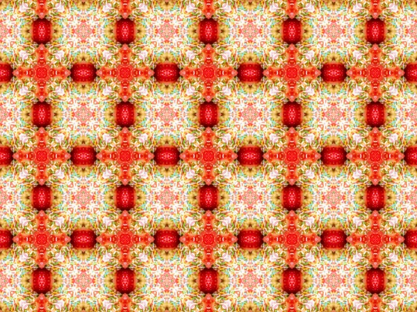 Ethnische Muster. abstraktes Kaleidoskop-Stoffdesign. — Stockfoto