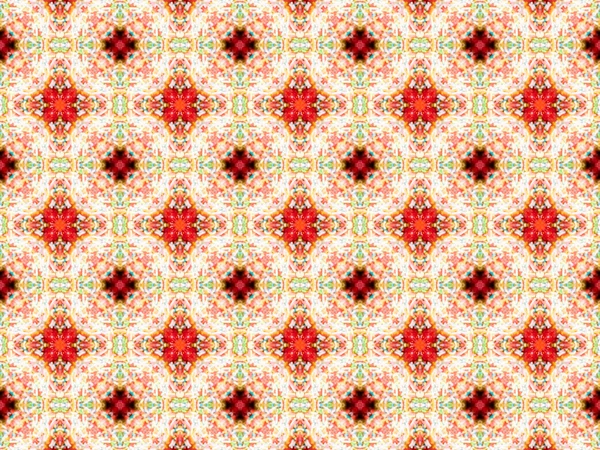 Etnický vzorec. abstraktní kaleidoskop textilie design. — Stock fotografie
