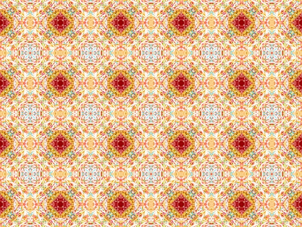 Ethnic pattern. Abstract kaleidoscope  fabric design. — Stock Photo, Image