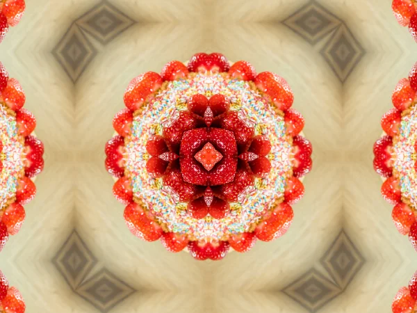 Ethnische Muster. abstraktes Kaleidoskop-Stoffdesign. — Stockfoto