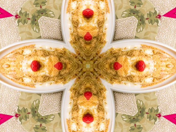 Ethnische Muster. abstraktes Kaleidoskop-Stoffdesign. — Stockfoto