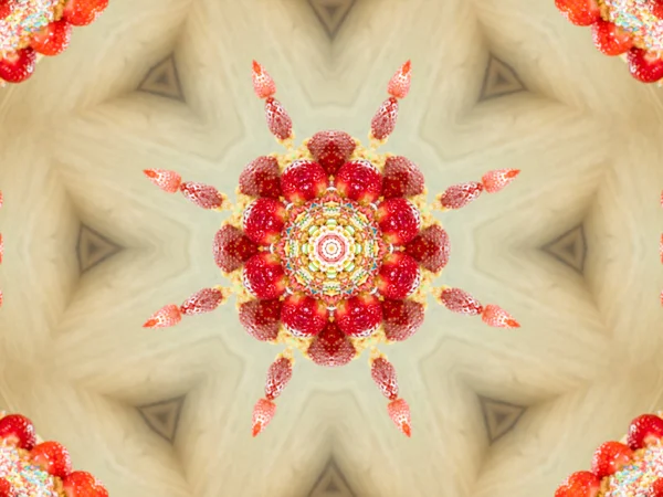 Etnický vzorec. abstraktní kaleidoskop textilie design. — Stock fotografie