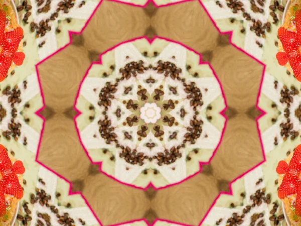 Etnický vzorec. abstraktní kaleidoskop textilie design. — Stock fotografie