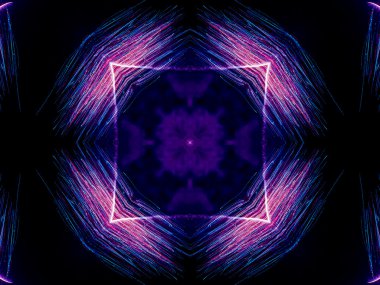 Etnik model. soyut kaleydoskop kumaş tasarımı.