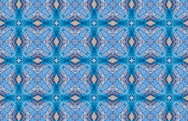 Etnik model. soyut kaleydoskop kumaş tasarımı.