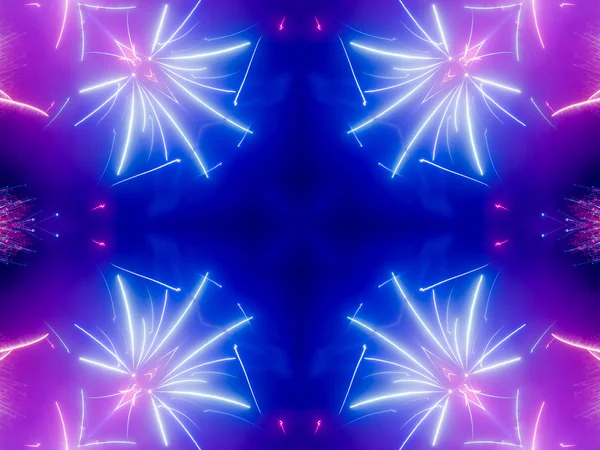 Ethnische Muster. abstraktes Kaleidoskop-Stoffdesign. — Stockfoto