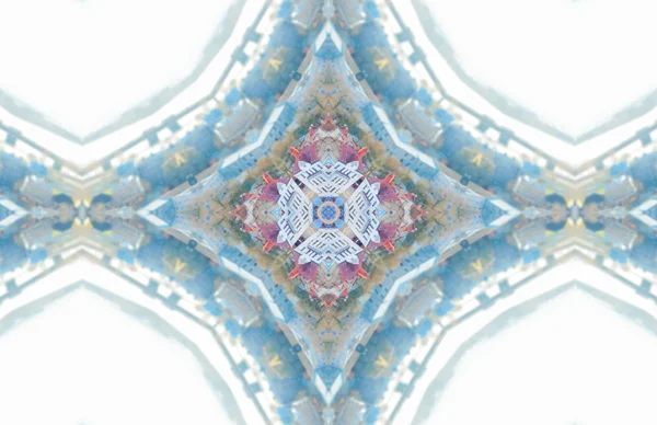 Etnický vzorec. abstraktní kaleidoskop textilie design. — Stock fotografie