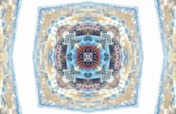 Etnický vzorec. abstraktní kaleidoskop textilie design. — Stock fotografie