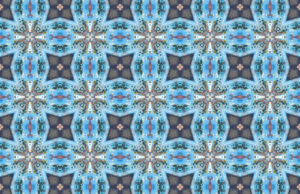 Ethnic pattern. Abstract kaleidoscope  fabric design. — Stock Photo, Image