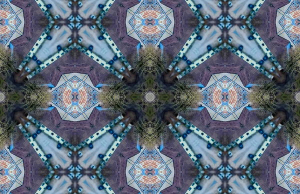 Etnický vzorec. abstraktní kaleidoskop textilie design. — Stock fotografie